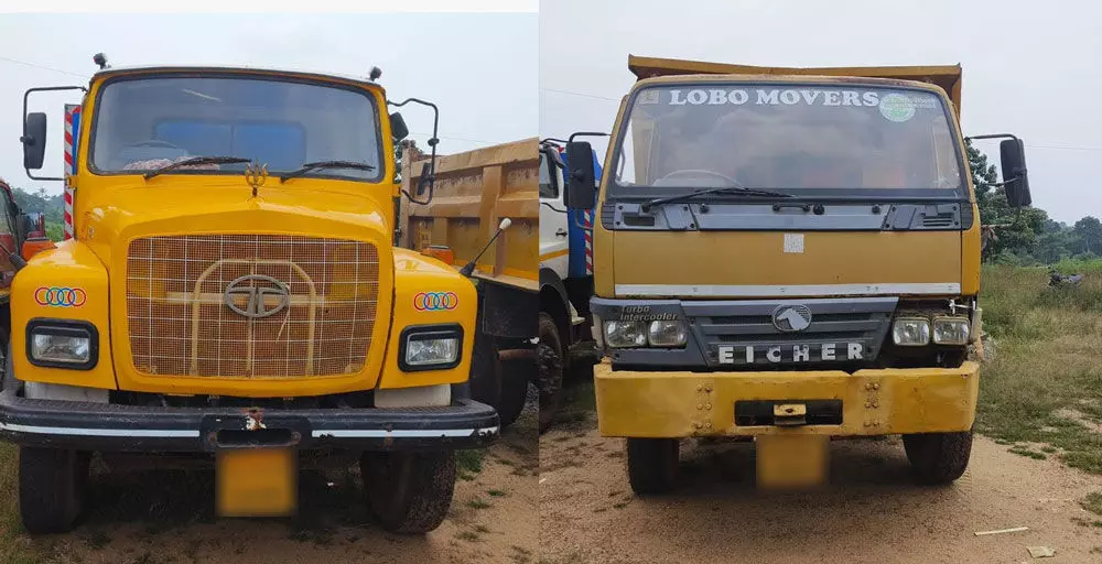 ಬಜ್ಪೆ: ಅಕ್ರಮ ಮರಳು ಸಾಗಾಟ ಮಾಡುತ್ತಿದ್ದ ಎರಡು ಟಿಪ್ಪರ್ ಲಾರಿಗಳು ಪೊಲೀಸ್ ವಶ