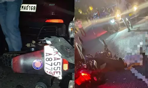 ರಸ್ತೆ ಅಪಘಾತ; ಬೈಕ್ ಸವಾರ ಸ್ಥಳದಲ್ಲೇ ಮೃತ್ಯು