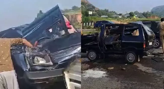 ಬೆಂಗಳೂರು- ಮೈಸೂರು ಹೆದ್ದಾರಿಯಲ್ಲಿ ಅಪಘಾತ; ಇಬ್ಬರು ಸ್ಥಳದಲ್ಲೇ ಮೃತ್ಯು