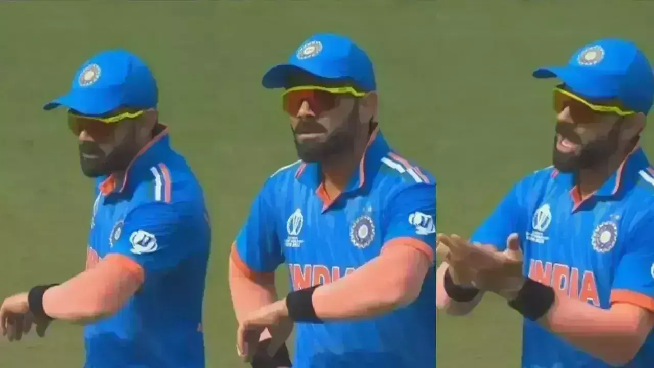 ರಿಝ್ವಾನ್ ಸಮಯ ವ್ಯರ್ಥಗೊಳಿಸುತ್ತಿದ್ದಾರೆ ಎನ್ನುವ ವಿರಾಟ್ ಕೊಹ್ಲಿ ಸಂಜ್ಞೆ ವೈರಲ್