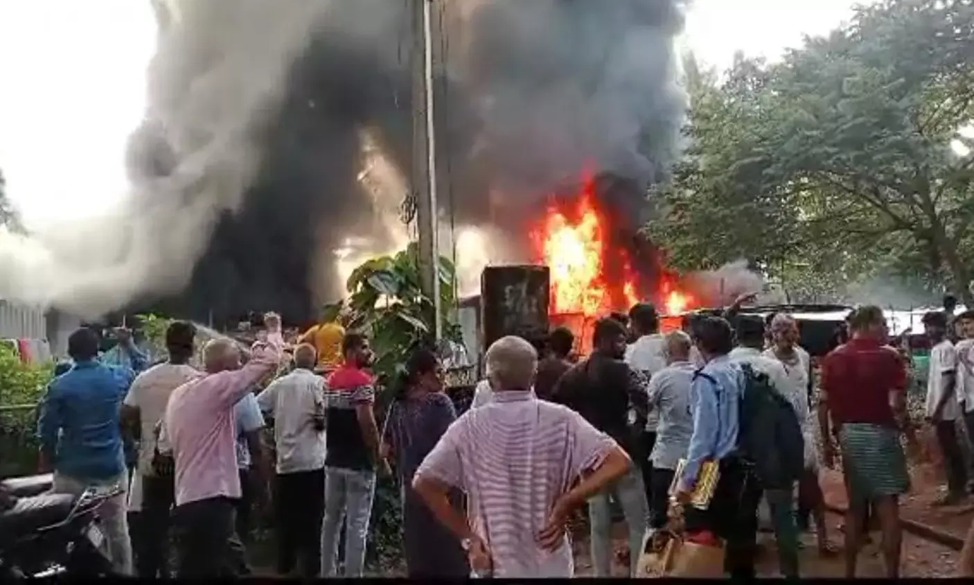 ಉಡುಪಿ: ವಾರಾಹಿ ಯೋಜನೆಗೆ ಸಂಬಂಧಿಸಿದ ಶೆಡ್ ನಲ್ಲಿ ಬೆಂಕಿ ಅವಘಡ