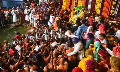 ತಲಕಾವೇರಿಯಲ್ಲಿ ಕಾವೇರಿ ತೀರ್ಥೋದ್ಭವ