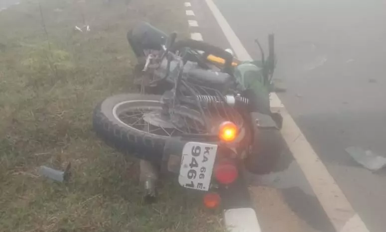 ಚಿಕ್ಕಮಗಳೂರು: ಬೈಕ್ ಗೆ ಟಿಪ್ಪರ್ ಢಿಕ್ಕಿ; ಸವಾರ ಸಾವು, ಚಾಲಕ ಪರಾರಿ