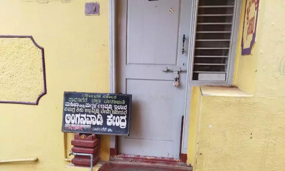 ದಾವಣಗೆರೆ ಜಿಲ್ಲೆಯಲ್ಲಿ 414 ಅಂಗನವಾಡಿ ಕೇಂದ್ರಗಳು ಬಾಡಿಗೆ ಕಟ್ಟಡದಲ್ಲಿ