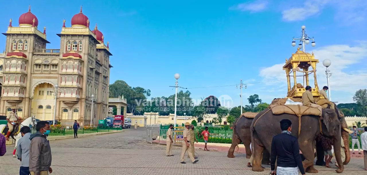 Mysuru dasara | ಜಂಬೂಸವಾರಿಗೆ ಕ್ಷಣಗಣನೆ; ಸಿಎಂ ಸಿದ್ದರಾಮಯ್ಯ ಅವರಿಂದ ನಾಳೆ (ಅ. 24) ಚಾಲನೆ Mysuru dasara | ಜಂಬೂಸವಾರಿಗೆ ಕ್ಷಣಗಣನೆ; ಸಿಎಂ ಸಿದ್ದರಾಮಯ್ಯ ಅವರಿಂದ ನಾಳೆ (ಅ. 24) ಚಾಲನೆ