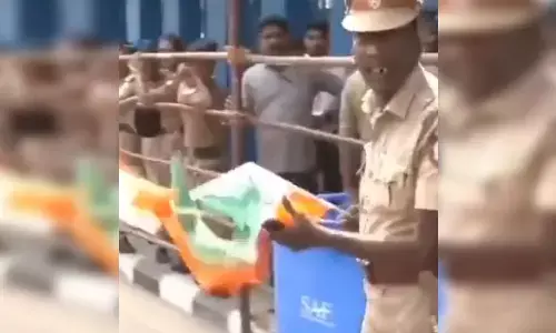 ವಿಶ್ವಕಪ್ ಪಂದ್ಯದ ವೇಳೆ ಭಾರತದ ರಾಷ್ಟ್ರ ಧ‍್ವಜಕ್ಕೆ ಅವಮಾನ: ಚೆನ್ನೈ ಪೊಲೀಸ್ ಅಧಿಕಾರಿಯ ವರ್ಗಾವಣೆ