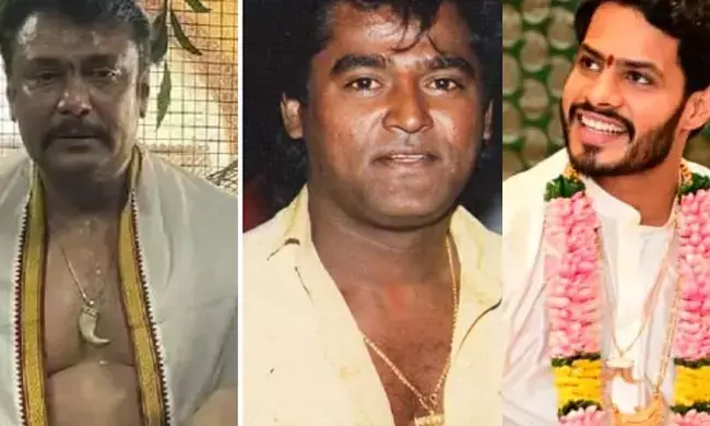 ಹುಲಿ ಉಗುರು ಧರಿಸಿದ್ದ ಆರೋಪ: ಅಧಿಕಾರಿಗಳಿಗೆ ಲಾಕೆಟ್ ಒಪ್ಪಿಸಿದ ದರ್ಶನ್, ನಿಖಿಲ್, ಜಗ್ಗೇಶ್