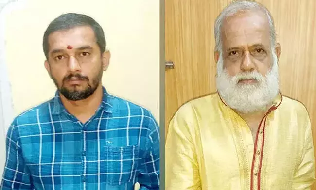 ಹುಲಿ ಉಗುರು ಪ್ರಕರಣ: ಇಬ್ಬರು ಅರ್ಚಕರಿಗೆ 14 ದಿನಗಳ ಕಾಲ ನ್ಯಾಯಾಂಗ ಬಂಧನ ಹುಲಿ ಉಗುರು ಪ್ರಕರಣ: ಇಬ್ಬರು ಅರ್ಚಕರಿಗೆ 14 ದಿನಗಳ ಕಾಲ ನ್ಯಾಯಾಂಗ ಬಂಧನ