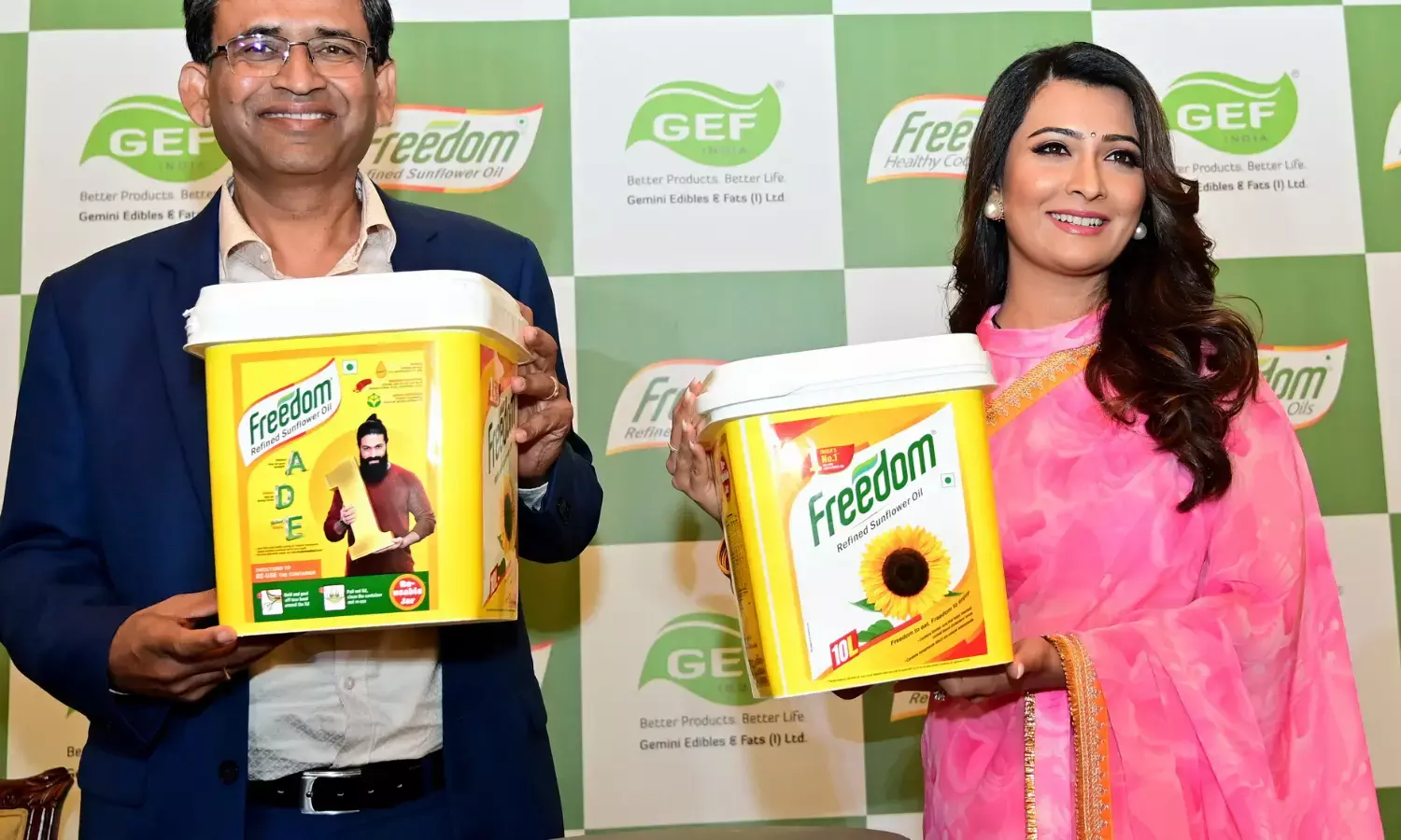 ‘ಫ್ರೀಡಂ ರಿಫೈನ್ಡ್ ಸನ್ ಫ್ಲವರ್ ಆಯಿಲ್’ನ 10 ಲೀ. ಬಹುಬಳಕೆಯ ಜಾರ್ ಬಿಡುಗಡೆ ಮಾಡಿದ ಜಿಇಎಫ್ ಇಂಡಿಯಾ