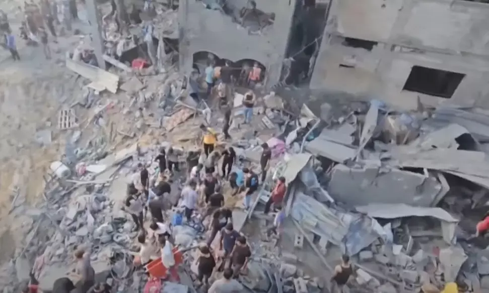 ಗಾಝಾ: ನಿರಾಶ್ರಿತರ ಶಿಬಿರದಲ್ಲಿ ಸ್ಫೋಟ; ಹಲವರು ಮೃತ್ಯು