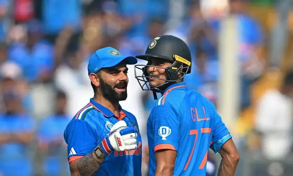 ವಿಶ್ವಕಪ್: ಶತಕದ ಅಂಚಿನಲ್ಲಿ ಎಡವಿದ ಗಿಲ್ - ಕೊಹ್ಲಿ ಜೋಡಿ