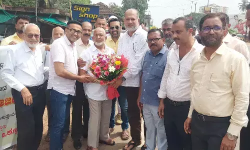 ಉಡುಪಿ: ರಾಜ್ಯೋತ್ಸವ ಪ್ರಶಸ್ತಿ ಪುರಸ್ಕೃತ ಪರ್ಕಳ ಹಾಜಿ ಅಬ್ದುಲ್ಲರಿಗೆ ಸ್ವಾಗತ, ಅಭಿನಂದನೆ