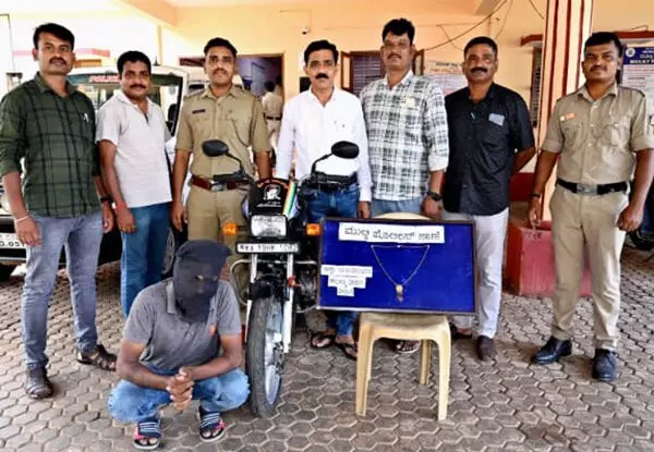 ಮುಲ್ಕಿ: ಮಹಿಳೆಯ ಕುತ್ತಿಗೆಯಿಂದ ಸರ ಸುಲಿಗೆ ಮಾಡಿದ ಆರೋಪಿ ಬಂಧನ