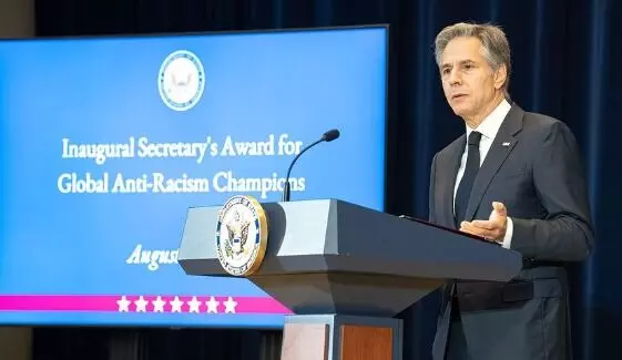 ಅಮೆರಿಕ ಸೆನೆಟ್ ವಿಚಾರಣೆಯ ಸಂದರ್ಭ ಆ್ಯಂಟನಿ ಬ್ಲಿಂಕೆನ್ ಗೆ ಯುದ್ಧವಿರೋಧಿ ಪ್ರತಿಭಟನಾಕಾರರಿಂದ ಅಡ್ಡಿ