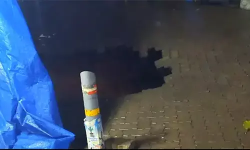 ಸುಳ್ಯದ ಪರಿವಾರಕಾನ ಬಳಿ ಕುಸಿದ ಭೂಮಿ: ಅವೈಜ್ಞಾನಿಕ ಕಾಮಗಾರಿ ಶಂಕೆ