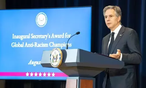 ಅಮೆರಿಕ ಸೆನೆಟ್ ವಿಚಾರಣೆಯ ಸಂದರ್ಭ ಆ್ಯಂಟನಿ ಬ್ಲಿಂಕೆನ್ ಗೆ ಯುದ್ಧವಿರೋಧಿ ಪ್ರತಿಭಟನಾಕಾರರಿಂದ ಅಡ್ಡಿ