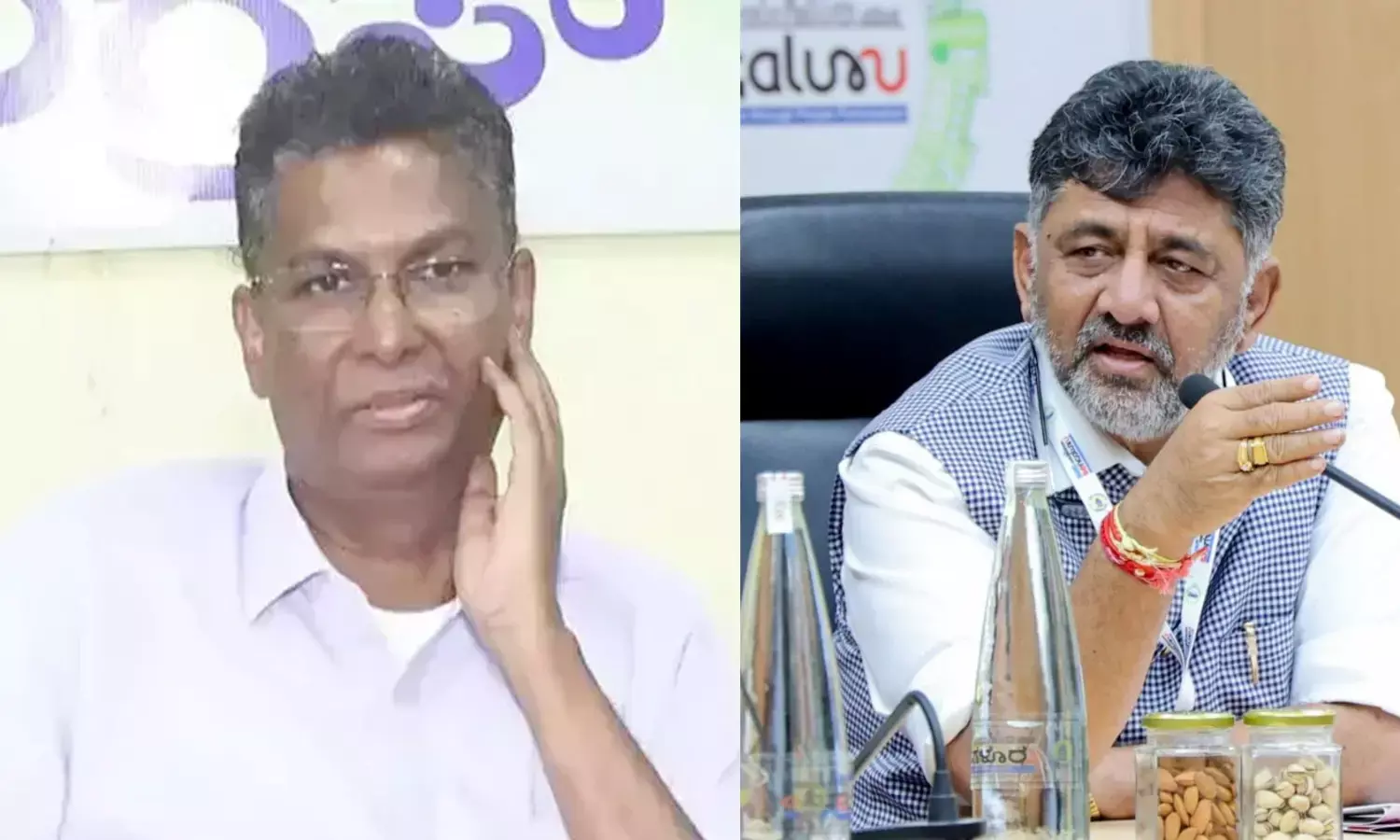 ಕುತೂಹಲ ಮೂಡಿಸಿದ ಡಿಕೆಶಿ-ಸತೀಶ್ ಜಾರಕಿಹೊಳಿ ಭೇಟಿ