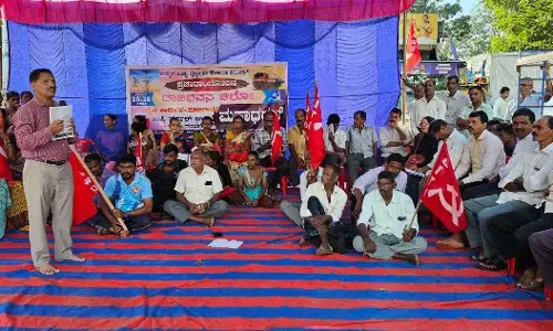 ವಿದ್ಯುತ್- ರೈಲ್ವೆ ಖಾಸಗೀಕರಣ ವಿರೋಧಿಸಿ ಕುಂದಾಪುರದಲ್ಲೂ ಧರಣಿ