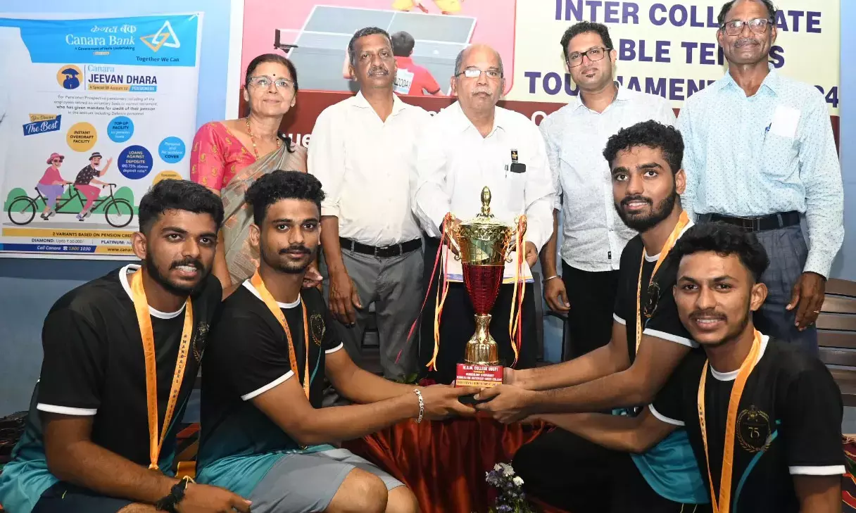 ಮಂಗಳೂರು ವಿವಿ ಮಟ್ಟದ ಟೇಬಲ್ ಟೆನ್ನಿಸ್ ಪಂದ್ಯಾಟ: ಎಂಜಿಎಂಗೆ ಪ್ರಶಸ್ತಿ