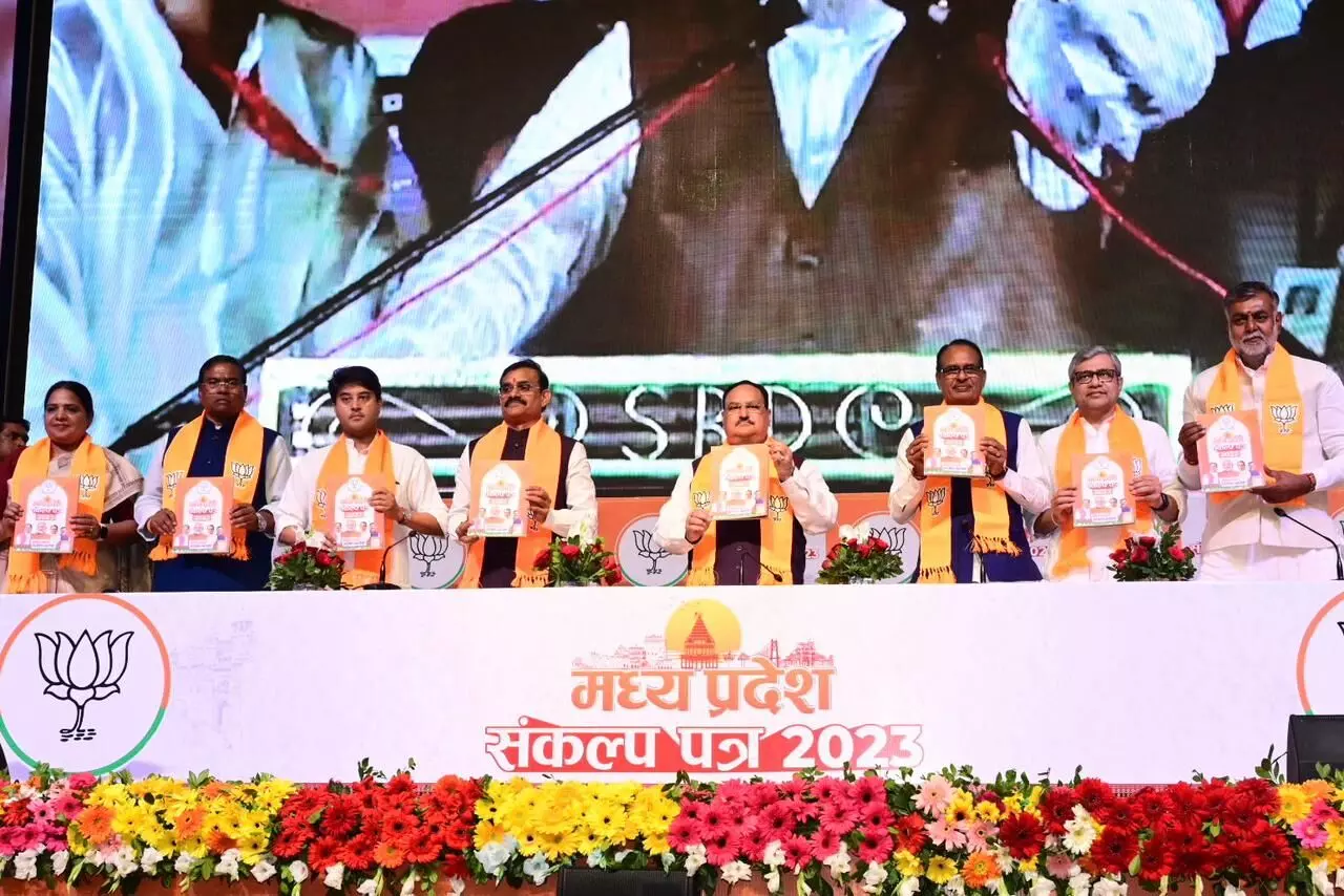 ಮಧ್ಯಪ್ರದೇಶ : ಬಿಜೆಪಿಯಿಂದ 100 ರೂ.ಗೆ 100 ಯೂನಿಟ್ ವಿದ್ಯುತ್ ಭರವಸೆ ಮಧ್ಯಪ್ರದೇಶ : ಬಿಜೆಪಿಯಿಂದ 100 ರೂ.ಗೆ 100 ಯೂನಿಟ್ ವಿದ್ಯುತ್ ಭರವಸೆ