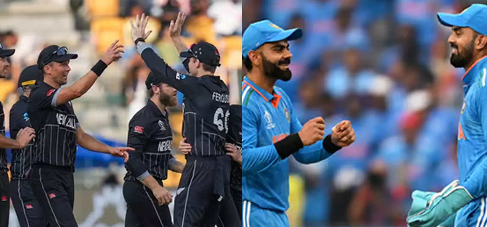 ಸೆಮಿ ಫೈನಲ್ ನಲ್ಲಿ ಭಾರತ-ನ್ಯೂಝಿಲ್ಯಾಂಡ್ ಸೆಣಸಾಟ ಸೆಮಿ ಫೈನಲ್ ನಲ್ಲಿ ಭಾರತ-ನ್ಯೂಝಿಲ್ಯಾಂಡ್ ಸೆಣಸಾಟ