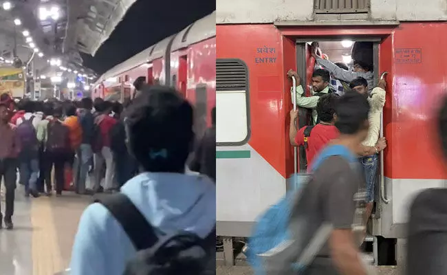 ರೈಲ್ವೆ ನಿಲ್ದಾಣಗಳಲ್ಲಿ ಭಾರಿ ಜನಜಂಗುಳಿ: ಕಾಲ್ತುಳಿತದಂಥ ಪರಿಸ್ಥಿತಿ ನಿರ್ಮಾಣ
