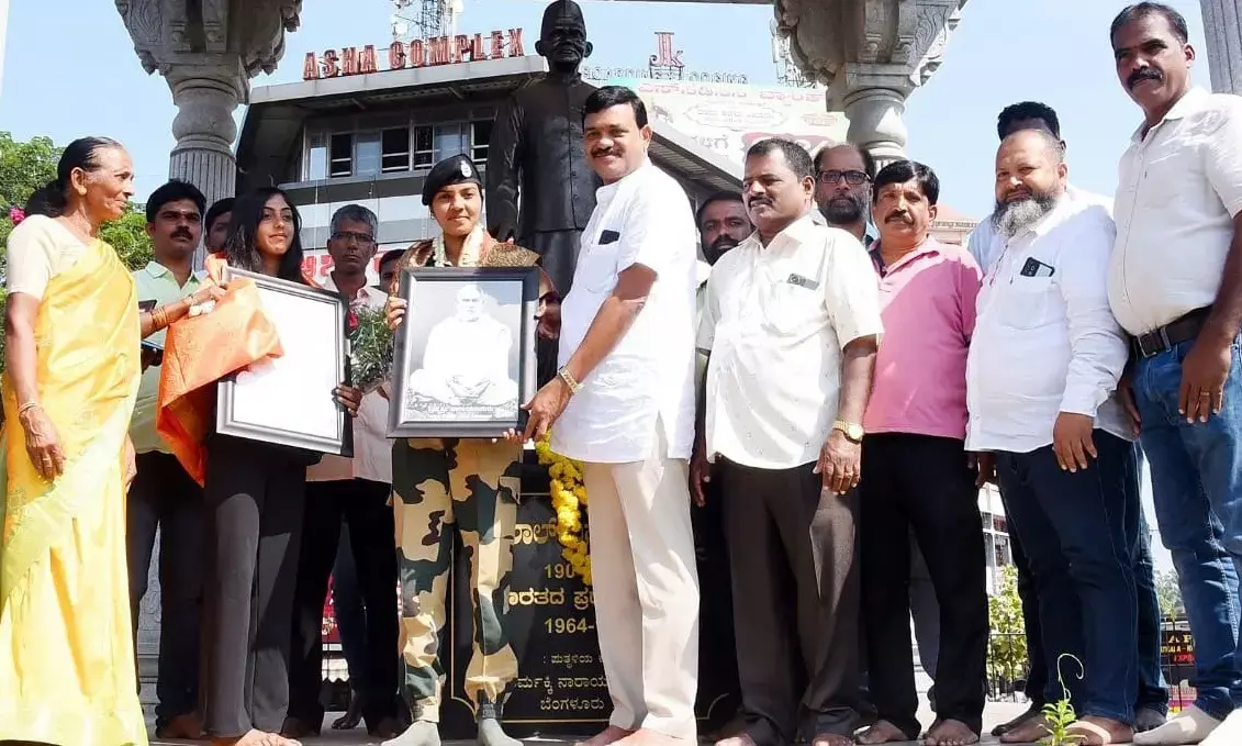 ಭಾರತೀಯ ಸೇನೆಗೆ ಸೇರಿದ ಸುನಿತಾ ಪೂಜಾರಿಗೆ ಅದ್ದೂರಿ ಸ್ವಾಗತ