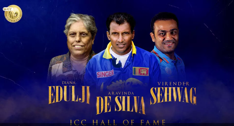 ಐಸಿಸಿ ಹಾಲ್ ಆಫ್ ಫೇಮ್ ಗೆ ಸೇರ್ಪಡೆಯಾದ ವಿರೇಂದ್ರ ಸೆಹ್ವಾಗ್