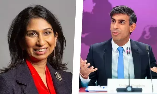 ಗೃಹ ಕಾರ್ಯದರ್ಶಿ ಸುಯೆಲ್ಲಾ ಬ್ರಾವರ್‌ಮನ್ ಅವರನ್ನು ವಜಾಗೊಳಿಸಿದ ಬ್ರಿಟನ್ ಪ್ರಧಾನಿ ರಿಷಿ ಸುನಕ್