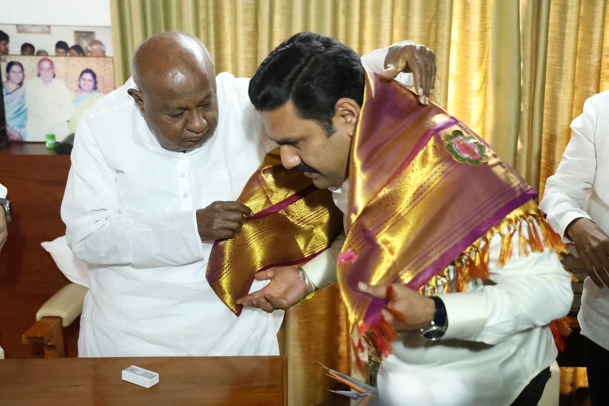 ಎಚ್.ಡಿ. ದೇವೇಗೌಡ,  ಬಸವರಾಜ ಬೊಮ್ಮಾಯಿ ಅವರನ್ನು ಭೇಟಿ ಮಾಡಿದ BJP ರಾಜ್ಯಾಧ್ಯಕ್ಷ ಬಿ.ವೈ ವಿಜಯೇಂದ್ರ