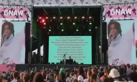 ಗಾಝಾದಲ್ಲಿ ಮೃತಪಟ್ಟ ಮಕ್ಕಳ ಹೆಸರನ್ನು ಸಂಗೀತ ಉತ್ಸವದಲ್ಲಿ ಪ್ರದರ್ಶಿಸಿದ ಅಮೆರಿಕಾದ ರ‍್ಯಾಪರ್ ರೆಡ್ ವೀಲ್‌