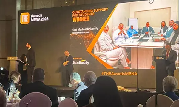 ಟೈಮ್ಸ್ ಹೈಯರ್ ಎಜ್ಯುಕೇಷನ್ ಅವಾರ್ಡ್ಸ್ MENA 2023: ಅತ್ಯುತ್ತಮ ವಿದ್ಯಾರ್ಥಿ ಬೆಂಬಲಕ್ಕಾಗಿ ಜಿಎಂಯುಗೆ ಗೌರವ