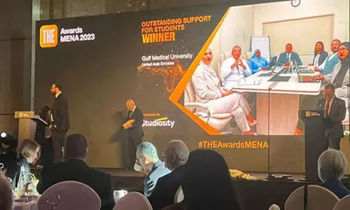 ಟೈಮ್ಸ್ ಹೈಯರ್ ಎಜ್ಯುಕೇಷನ್ ಅವಾರ್ಡ್ಸ್ MENA 2023: ಅತ್ಯುತ್ತಮ ವಿದ್ಯಾರ್ಥಿ ಬೆಂಬಲಕ್ಕಾಗಿ ಜಿಎಂಯುಗೆ ಗೌರವ