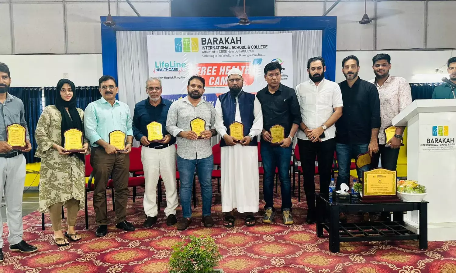 ಬರಕಾ ಇಂಟರ್ ನ್ಯಾಶನಲ್ ಸ್ಕೂಲ್ ನಲ್ಲಿ ಉಚಿತ ವೈದ್ಯಕೀಯ ಶಿಬಿರ