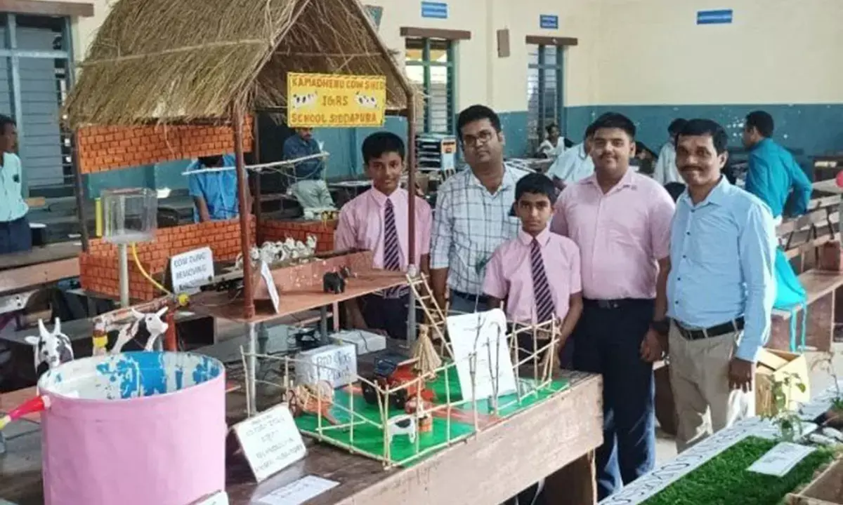 ರಾಜ್ಯಮಟ್ಟದ ವಿಜ್ಞಾನ ವಸ್ತು ಪ್ರದರ್ಶನಕ್ಕೆ ಸಿದ್ಧಾಪುರ ಇಂದಿರಾ ವಸತಿ ಶಾಲಾ ತಂಡ ಆಯ್ಕೆ