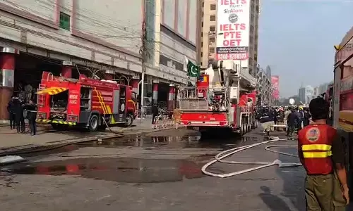 ಕರಾಚಿಯ ಶಾಪಿಂಗ್ ಮಾಲ್ ನಲ್ಲಿ ಬೆಂಕಿ ದುರಂತ; ಕನಿಷ್ಠ 11 ಮಂದಿ ಸಾವು