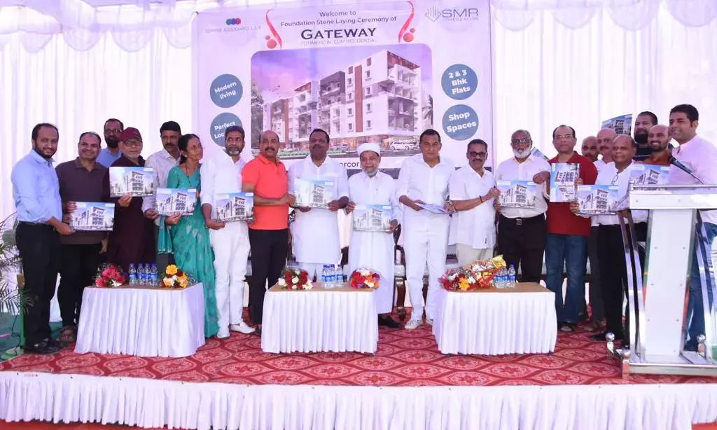 ಮಂಗಳೂರು: ಎಸ್.ಎಂ.ಆರ್. ‘ಗೇಟ್ ವೇ’ ವಾಣಿಜ್ಯ-ವಸತಿ ಸಮುಚ್ಚಯಕ್ಕೆ ಶಿಲಾನ್ಯಾಸ