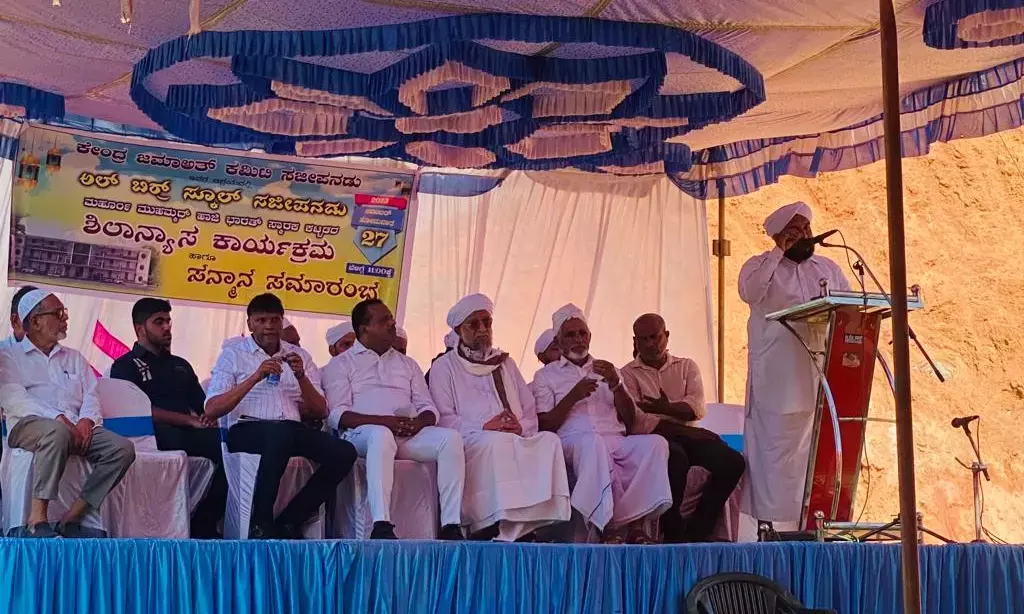 ಸಜಿಪನಡು: ಅಲ್ ಬಿರ್ರ್ ವಿದ್ಯಾಸಂಸ್ಥೆಯ‌ ನೂತನ ಕಟ್ಟಡಕ್ಕೆ ಶಿಲಾನ್ಯಾಸ