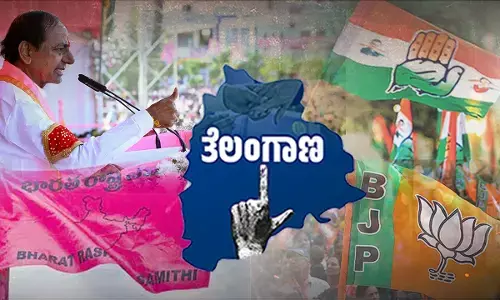 ತೆಲಂಗಾಣ ಮತದಾನೋತ್ತರ ಸಮೀಕ್ಷೆ: ನೆಲೆ ಕಂಡುಕೊಂಡ ಕಾಂಗ್ರೆಸ್, ಕೆಸಿಆರ್ ಭವಿಷ್ಯಕ್ಕೆ ಅಪಾಯ