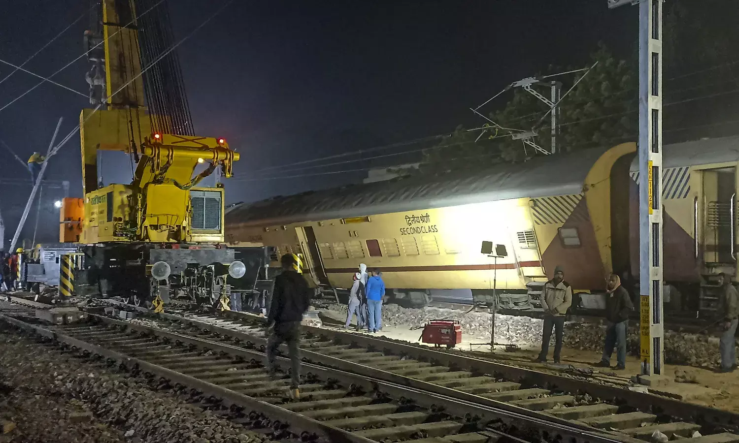 ಉತ್ತರಪ್ರದೇಶ: ರೈಲು ಢಿಕ್ಕಿಯಾಗಿ ಇಬ್ಬರು ರೈಲ್ವೆ ನೌಕರರು ಸಾವು