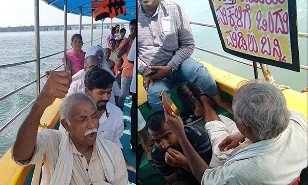 ರಾಷ್ಟ್ರೀಯ ಸಾಂಸ್ಕೃತಿಕ ಯಾತ್ರೆ- ಕರ್ನಾಟಕ: ಎರಡನೇ ದಿನ ದೋಣಿಯಲ್ಲಿ ಹರೇಕಳಕ್ಕೆ ಪಯಣ