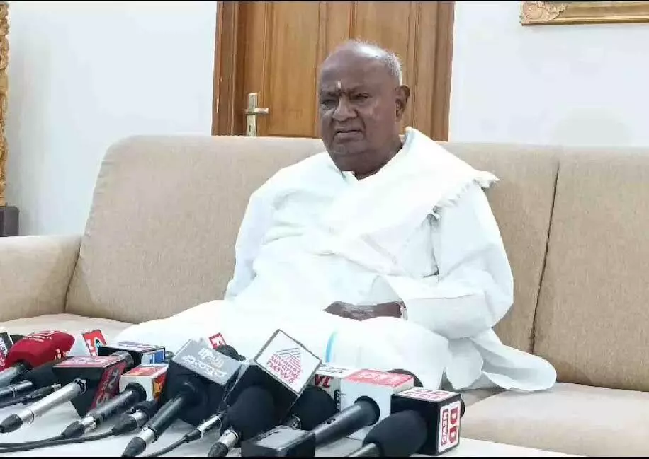 ಕಾಂಗ್ರೆಸ್ ಗೆ ಪ್ರತ್ಯುತ್ತರ ಕೊಡುವ ಶಕ್ತಿ ಜೆಡಿಎಸ್, ಬಿಜೆಪಿ ಪಕ್ಷಕ್ಕೆ ಇದೆ: ಹೆಚ್.ಡಿ. ದೇವೇಗೌಡ ಕಾಂಗ್ರೆಸ್ ಗೆ ಪ್ರತ್ಯುತ್ತರ ಕೊಡುವ ಶಕ್ತಿ ಜೆಡಿಎಸ್, ಬಿಜೆಪಿ ಪಕ್ಷಕ್ಕೆ ಇದೆ: ಹೆಚ್.ಡಿ. ದೇವೇಗೌಡ