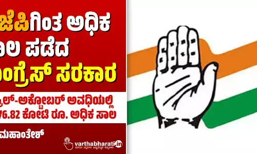 ಬಿಜೆಪಿಗಿಂತ ಅಧಿಕ ಸಾಲ ಪಡೆದ ಕಾಂಗ್ರೆಸ್ ಸರಕಾರ