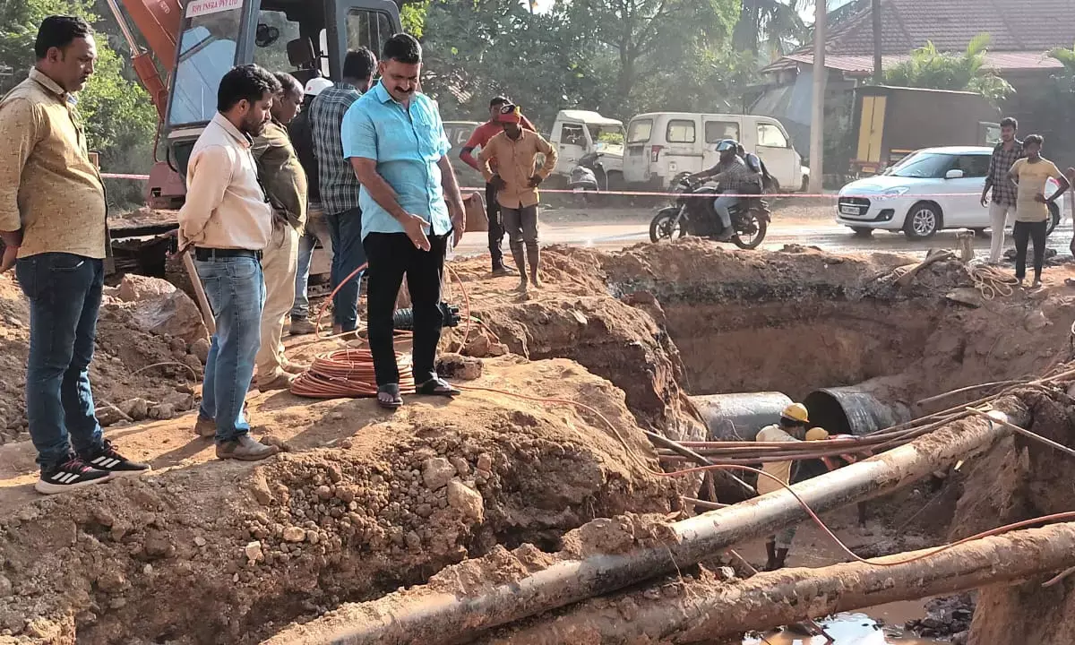 ನಾಗುರಿ ಬಳಿ ಕೊಳವೆ ಸ್ಥಳಾಂತರ ಕಾಮಗಾರಿ ತ್ವರಿತ: ಮೇಯರ್ ಸುಧೀರ್ ಕುಮಾರ್