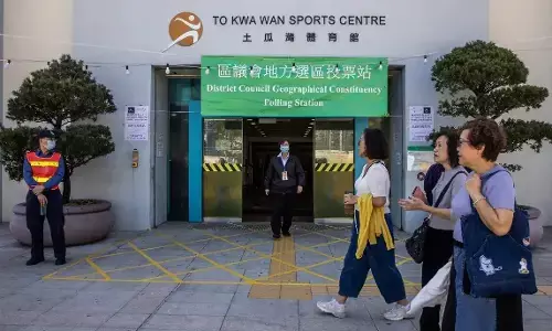 ಹಾಂಕಾಂಗ್: `ದೇಶಪ್ರೇಮಿಗಳಿಗೆ ಸೀಮಿತ ಚುನಾವಣೆಯಲ್ಲಿ ಕನಿಷ್ಠ ಮತದಾನ