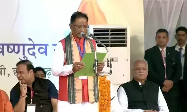 ಚತ್ತೀಸ್‌ಗಢದ ನೂತನ ಮುಖ್ಯಮಂತ್ರಿಯಾಗಿ ವಿಷ್ಣು ದೇವ್ ಸಾಯಿ ಪ್ರಮಾಣ ವಚನ ಸ್ವೀಕಾರ
