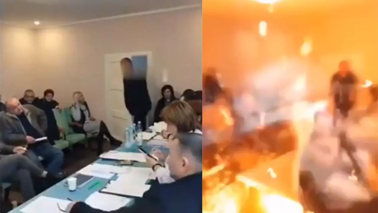 ಉಕ್ರೇನ್: ಸಮಿತಿ ಸಭೆಯಲ್ಲಿ ಗ್ರೆನೇಡ್ ಸಿಡಿಸಿದ ಕೌನ್ಸಿಲರ್, 26 ಮಂದಿಗೆ ಗಾಯ