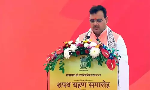 ರಾಜಸ್ತಾನದ ಮುಖ್ಯಮಂತ್ರಿಯಾಗಿ ಭಜನ್‌ ಲಾಲ್‌ ಶರ್ಮಾ ಪ್ರಮಾಣ ವಚನ ಸ್ವೀಕಾರ
