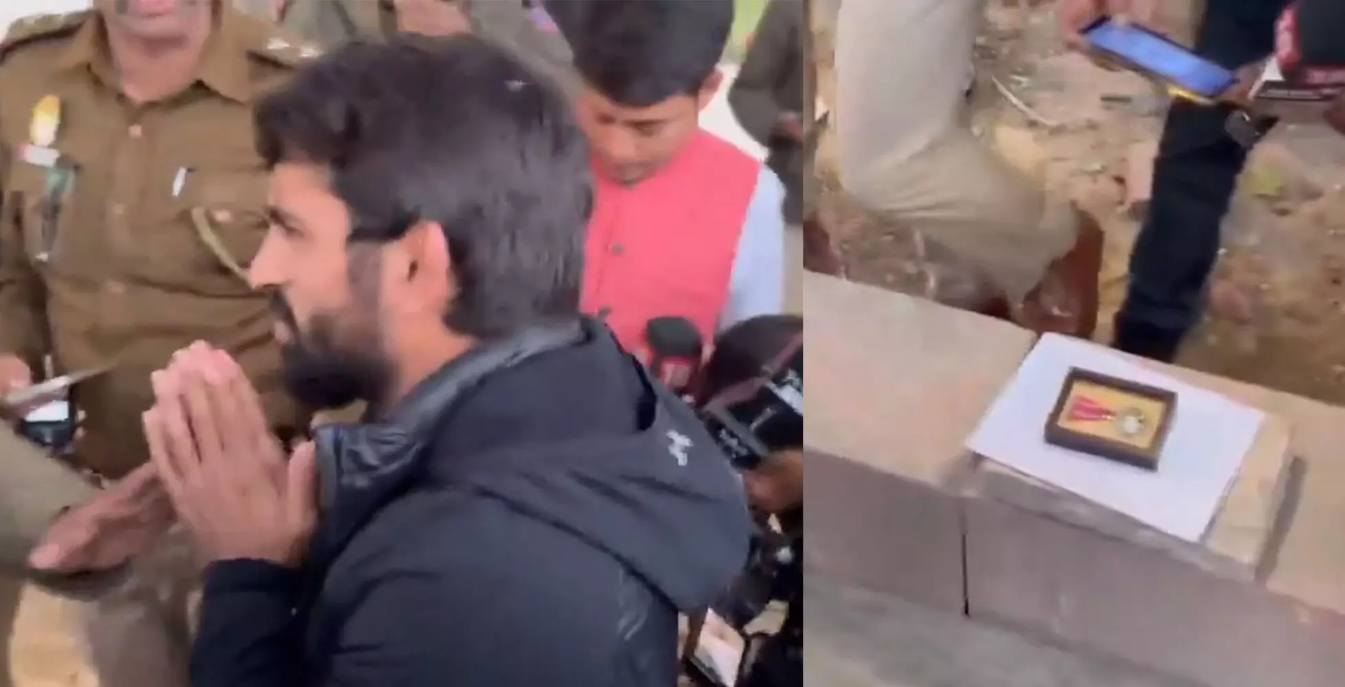 ಪ್ರಧಾನಿ ನಿವಾಸದ ಬಳಿ ಪದ್ಮಶ್ರೀ ಪ್ರಶಸ್ತಿ ತೊರೆದ ಕುಸ್ತಿಪಟು ಬಜರಂಗ್ ಪುನಿಯಾ ಪ್ರಧಾನಿ ನಿವಾಸದ ಬಳಿ ಪದ್ಮಶ್ರೀ ಪ್ರಶಸ್ತಿ ತೊರೆದ ಕುಸ್ತಿಪಟು ಬಜರಂಗ್ ಪುನಿಯಾ