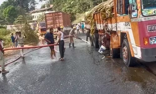 ಬಂಟ್ವಾಳ: ಲಾರಿಗಳ ನಡುವೆ ಮುಖಾಮುಖಿ ಢಿಕ್ಕಿ; ಓರ್ವ ಚಾಲಕನಿಗೆ ಗಾಯ